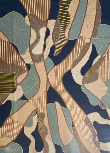 Print of Patterns Paintings by Carolina Jaen