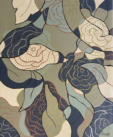 Print of Abstract Expressionism Botanic Paintings by Carolina Jaen