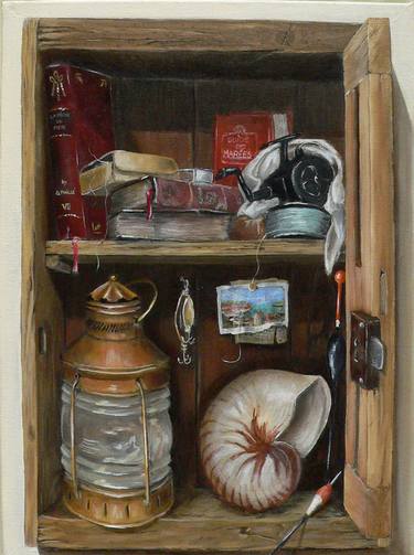 Original Fine Art Still Life Paintings by Gerard Maille