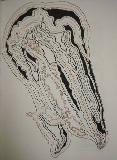 Original Fine Art Abstract Drawings by S ERL