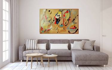 Print of Art Deco Abstract Paintings by YURA HARUTYUNYAN