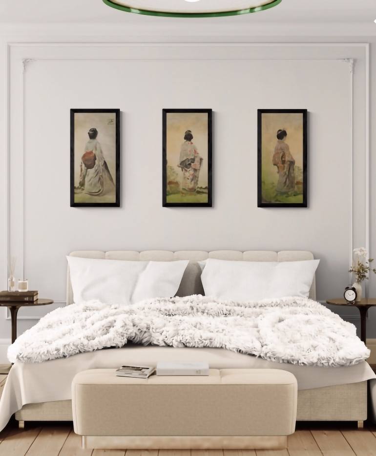 Original Figurative Women Painting by Aloo San