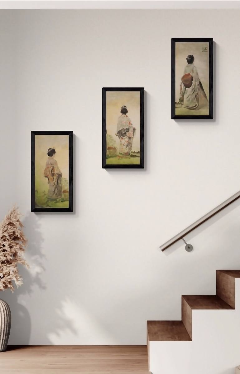 Original Figurative Women Painting by Aloo San