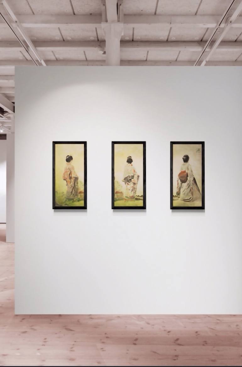 Original Figurative Women Painting by Aloo San