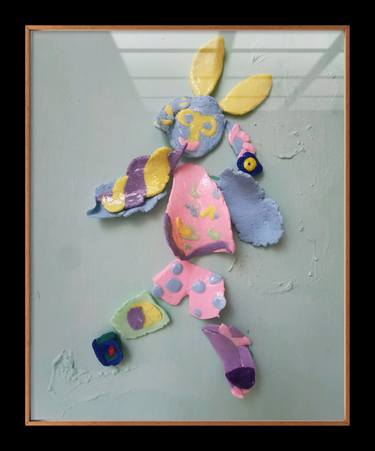 Original Abstract Expressionism Abstract Sculpture by Aloo San