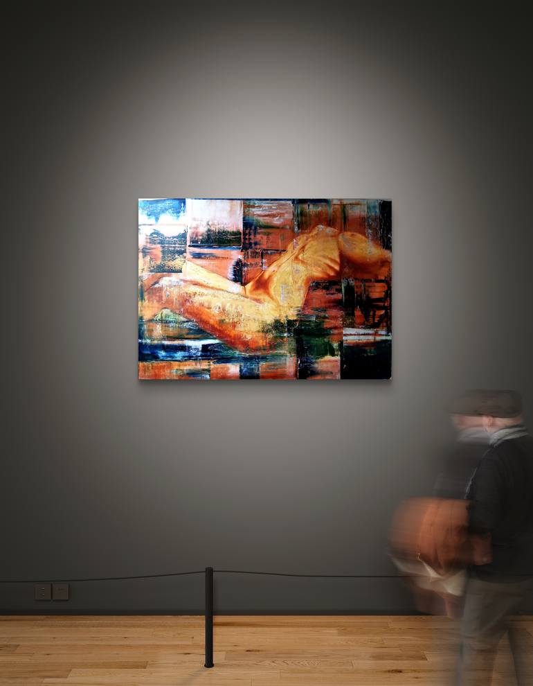 Original Contemporary Nude Painting by Aloo San