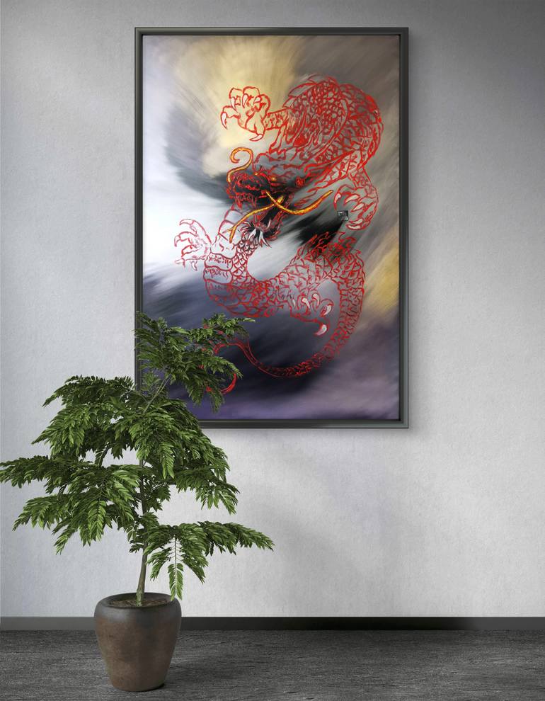 Original Expressionism Fantasy Painting by Aloo San