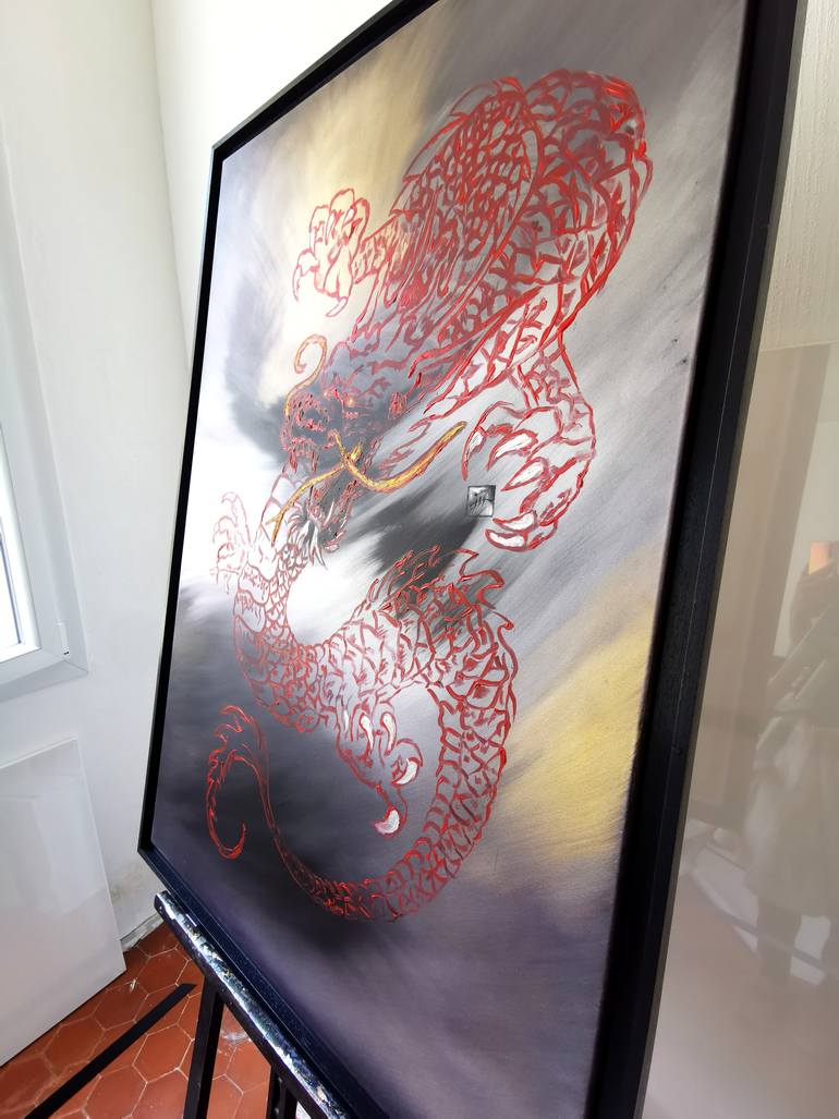 Original Expressionism Fantasy Painting by Aloo San