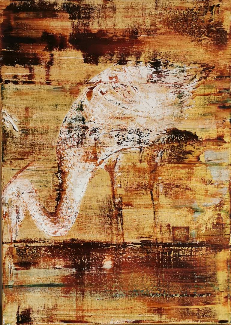 Original Abstract Expressionism Health & Beauty Painting by Aloo San