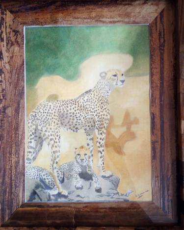 Print of Fine Art Animal Paintings by Moses Wahome Nderi