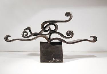 Original Abstract Sculpture by Juan Luis Estevez