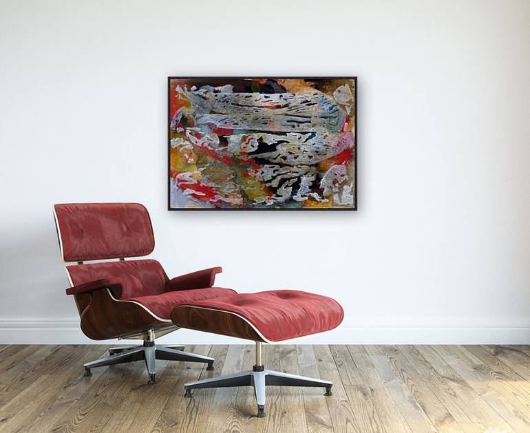 Original Abstract Expressionism Abstract Painting by Claudio Boczon