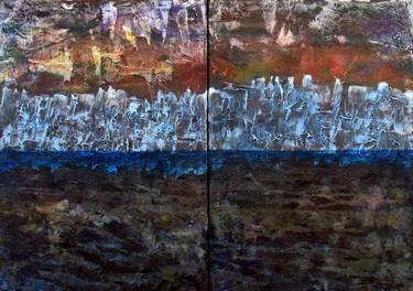 Original Abstract Expressionism Landscape Mixed Media by Claudio Boczon