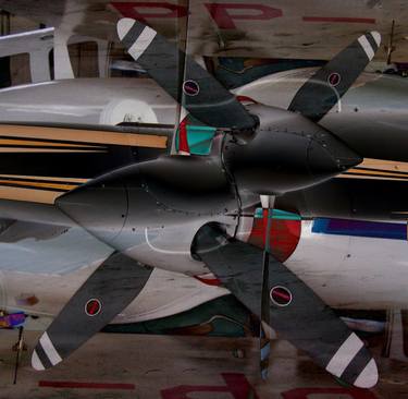 Original Aeroplane Mixed Media by Claudio Boczon