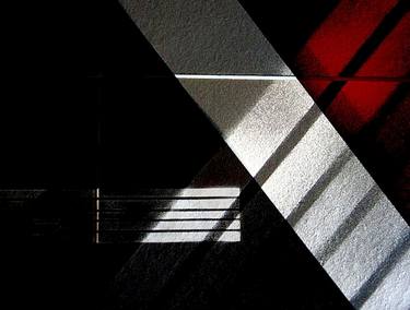 Original Abstract Geometric Mixed Media by Claudio Boczon