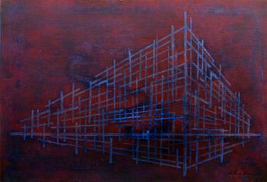 Original Abstract Architecture Paintings by Claudio Boczon