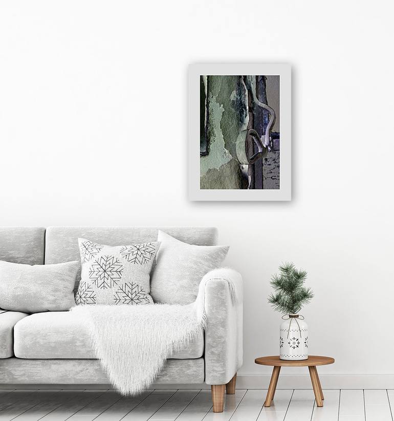 Original Abstract Architecture Mixed Media by Claudio Boczon