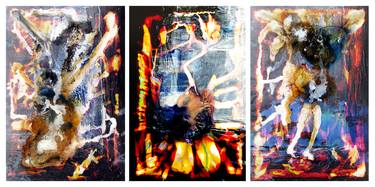 Self portraits - triptych - Limited Edition 1 of 5 thumb