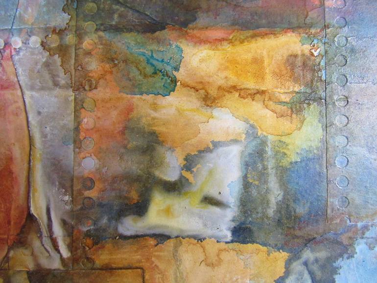 Original Abstract Expressionism Abstract Collage by Claudio Boczon