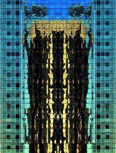 Original Abstract Architecture Mixed Media by Claudio Boczon