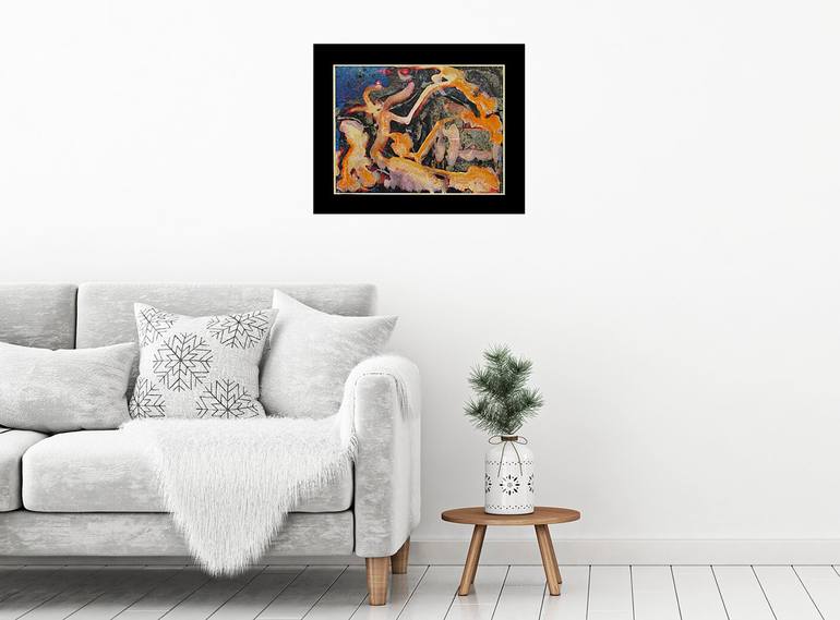 Original Abstract Classical mythology Painting by Claudio Boczon