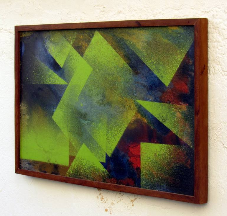 Original Abstract Geometric Painting by Claudio Boczon