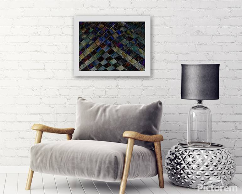 Original Abstract Geometric Mixed Media by Claudio Boczon