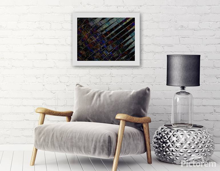 Original Abstract Geometric Mixed Media by Claudio Boczon