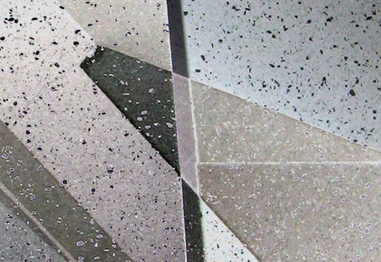 Original Abstract Architecture Mixed Media by Claudio Boczon
