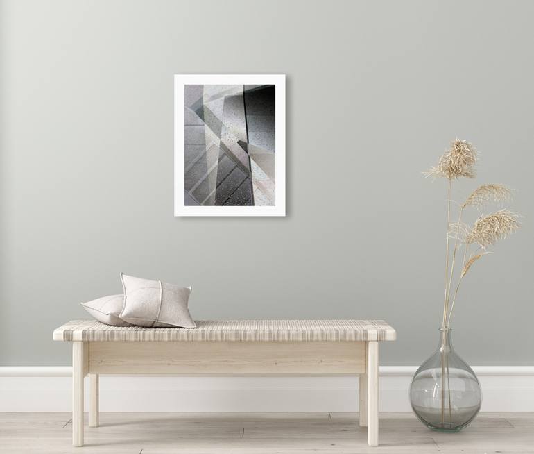 Original Abstract Architecture Mixed Media by Claudio Boczon