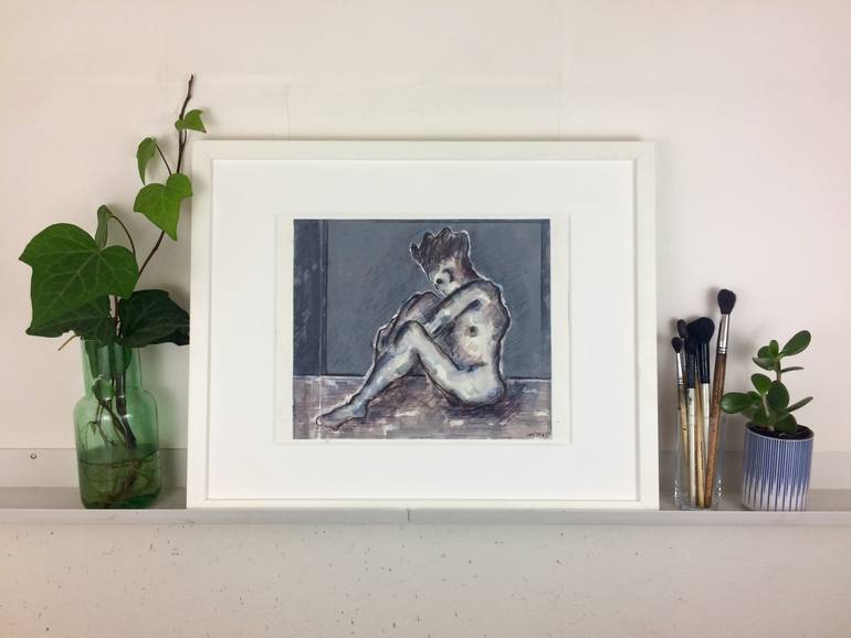Original Figurative Nude Painting by Samuray Akarvardar