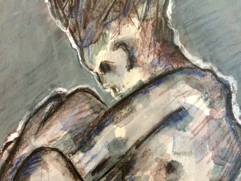 Original Figurative Nude Painting by Samuray Akarvardar