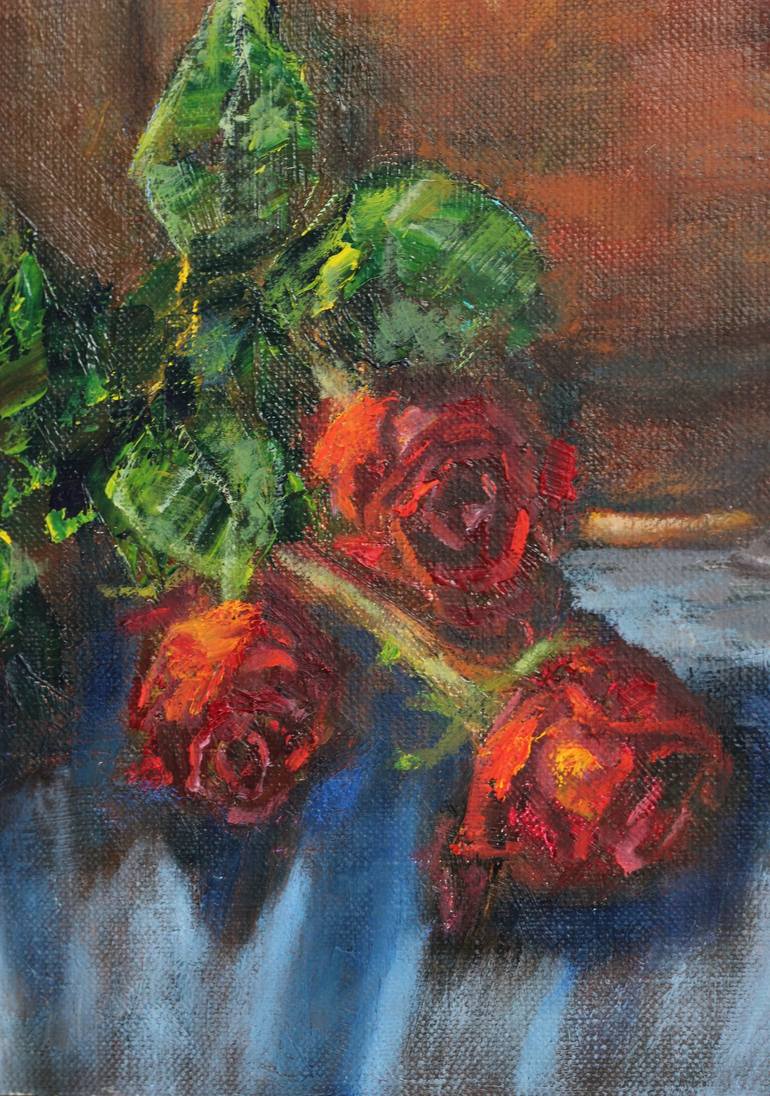 Original Fine Art Still Life Painting by Viktoriya Tkachenko