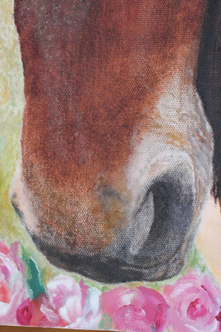 Original Fine Art Horse Painting by Viktoriya Tkachenko