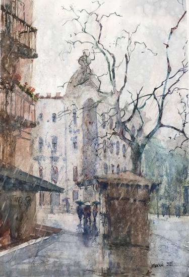 Original Impressionism Cities Paintings by Igor Letynskyy