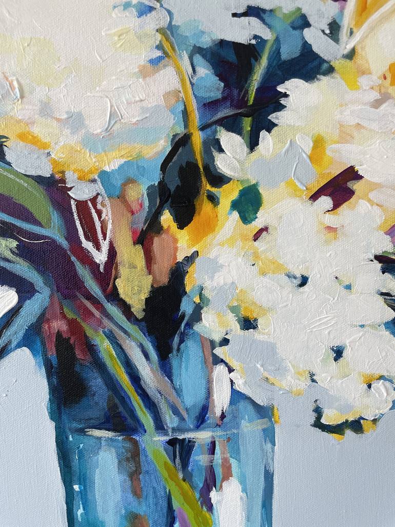 Original Abstract Expressionism Floral Painting by Jani Vallentimi