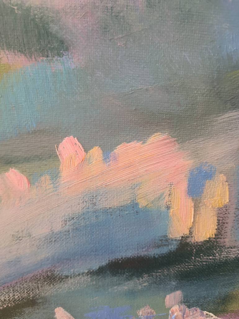 Original Impressionism Landscape Painting by Ludmila Borjagina