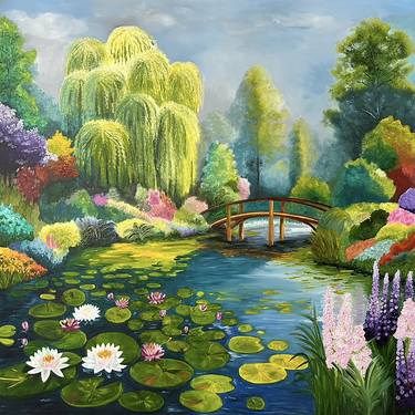 Original Contemporary Garden Paintings by Claire Donachie