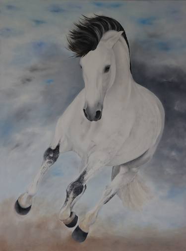 Print of Fine Art Horse Paintings by Claire Donachie