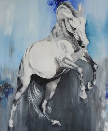 Print of Horse Paintings by Claire Donachie