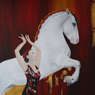Original Impressionism Horse Paintings by Claire Donachie