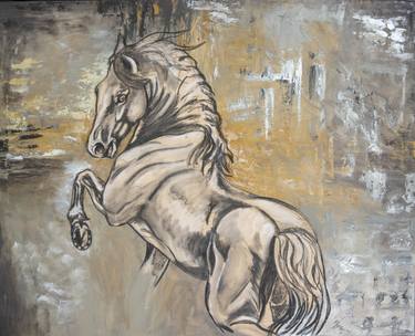Original Abstract Horse Paintings by Claire Donachie