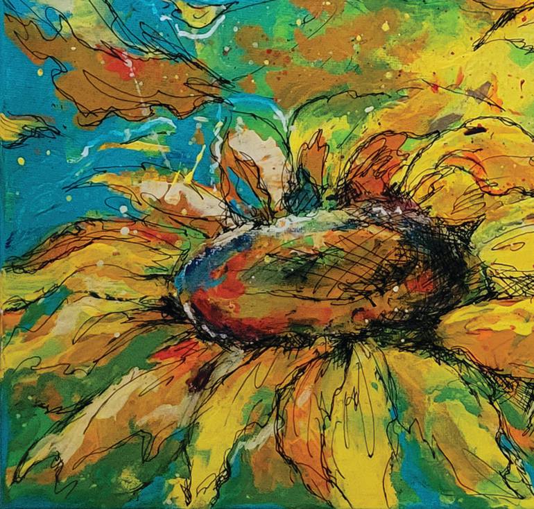 Original Expressionism Abstract Painting by Liudmyla Koveshnikova