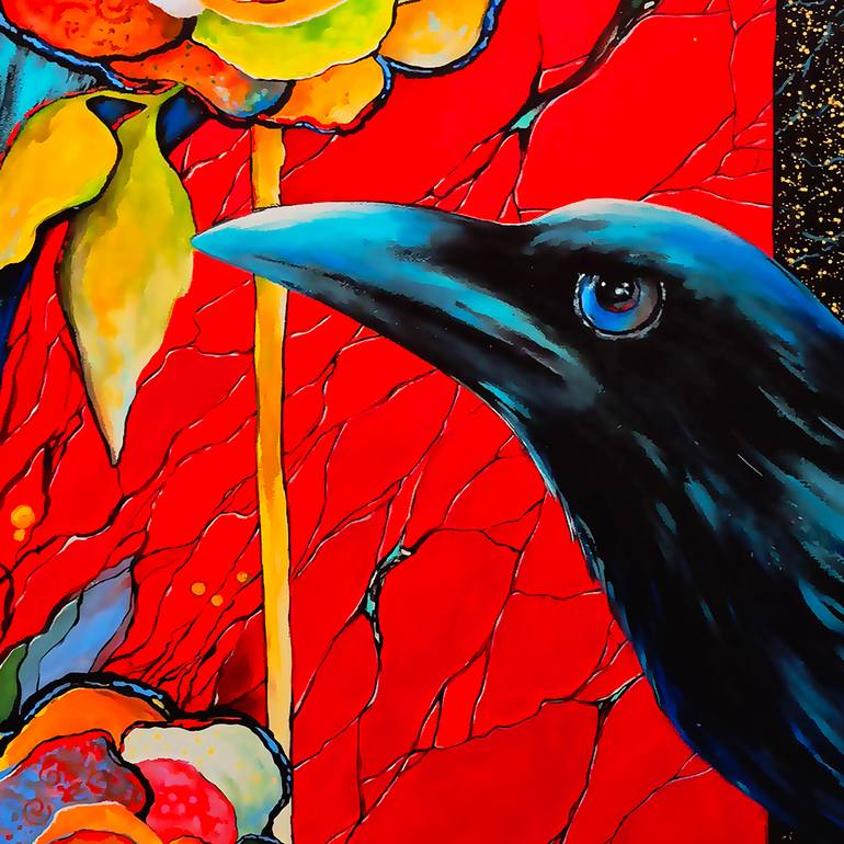 Original Abstract Fantasy Painting by Liudmyla Koveshnikova
