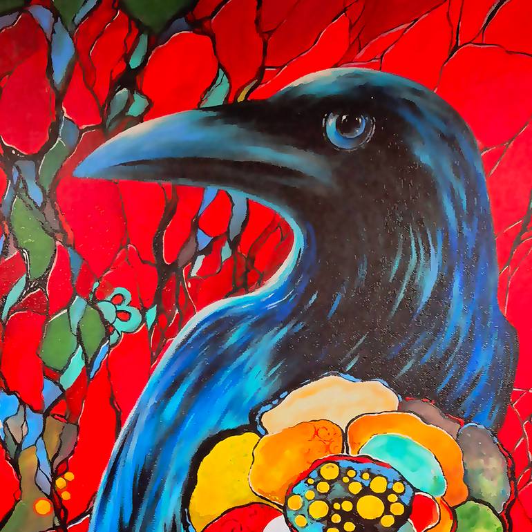 Original Abstract Fantasy Painting by Liudmyla Koveshnikova