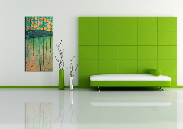 Original Abstract Landscape Painting by Liudmyla Koveshnikova