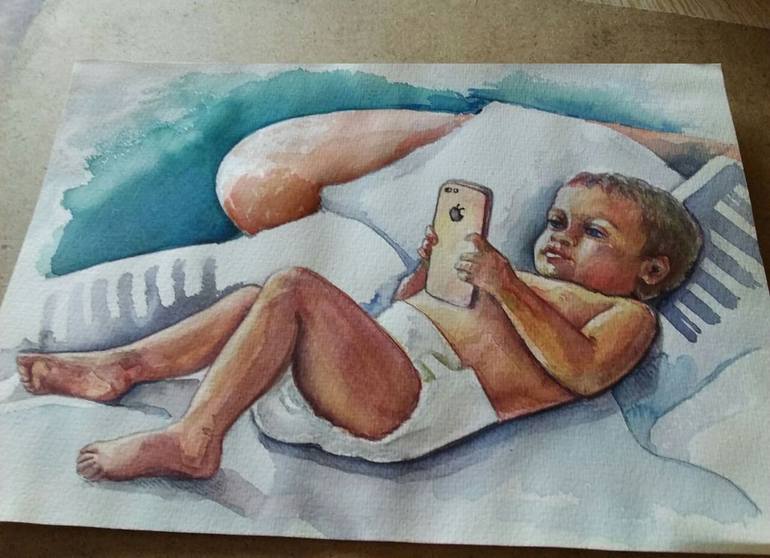 Original Figurative Other Painting by Iryna Kaminska