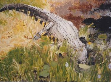 Big Alligator (Print on Canvas) thumb