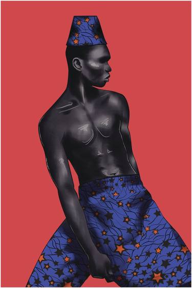 Print of Expressionism Fashion Mixed Media by Donald Okudu