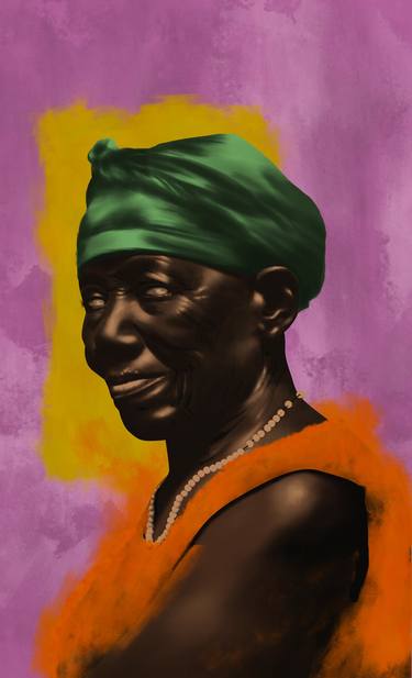 Original Expressionism People Mixed Media by Donald Okudu